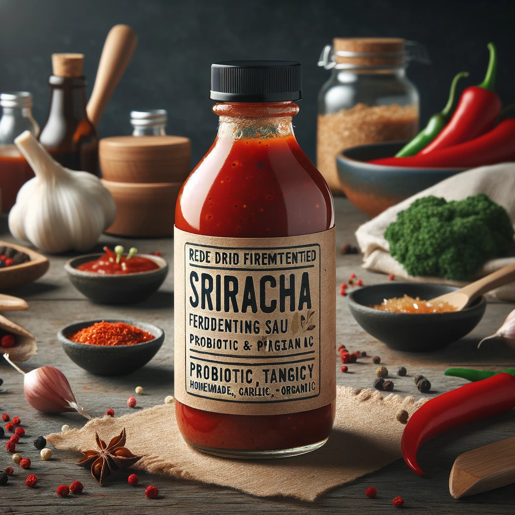 Ignite Your Palate with Probiotic Power: Homemade Organic Fermented Sriracha Sauce